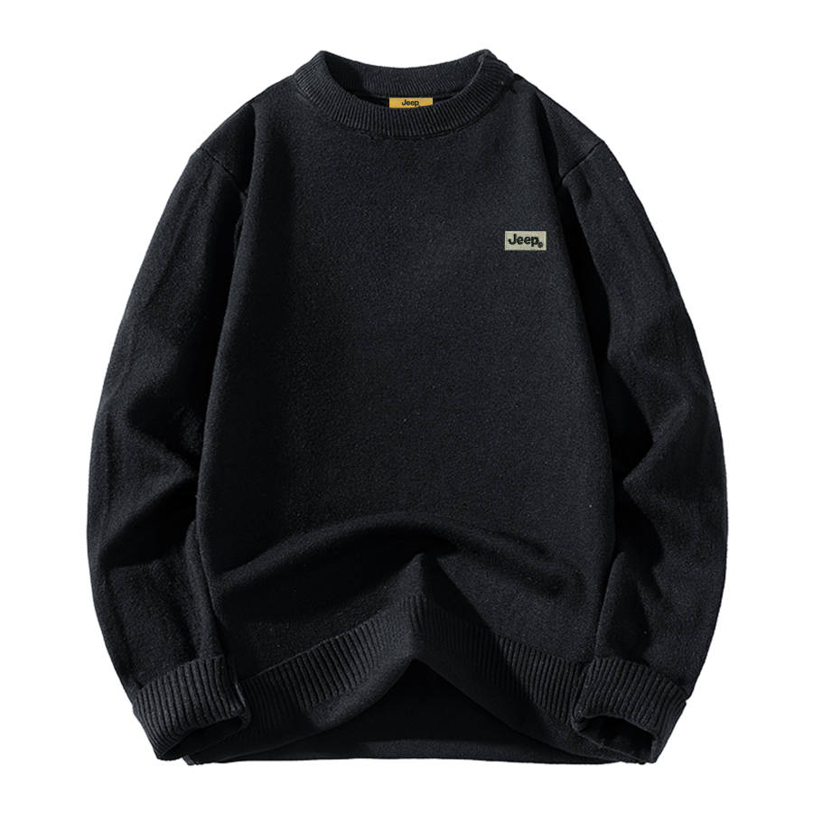 Jeep Knitwear Unisex Crew Neck Thickened A Line
