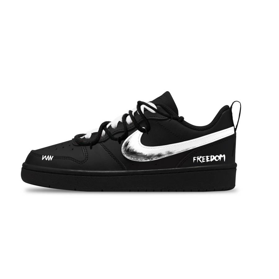 Nike Nike Court Borough Leather Slip Resistant Abrasion Resistant Low top Kids' Skateboarding Shoes Unisex