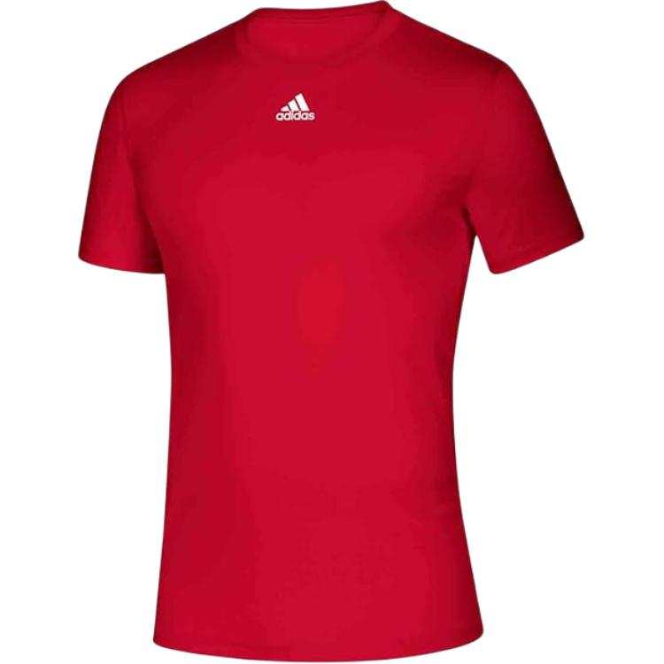 Adidas Adidas T Shirts Men's Red Crew Neck
