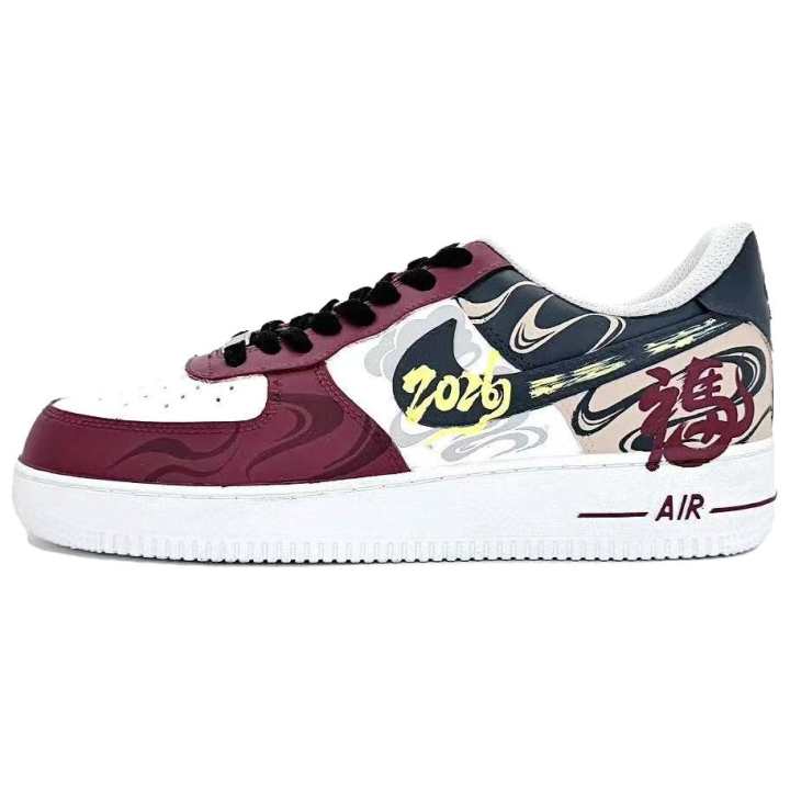 Nike Nike Air Force 1 Fantastical Horse, Auspicious Blessing Abrasion Resistant Slip Resistant