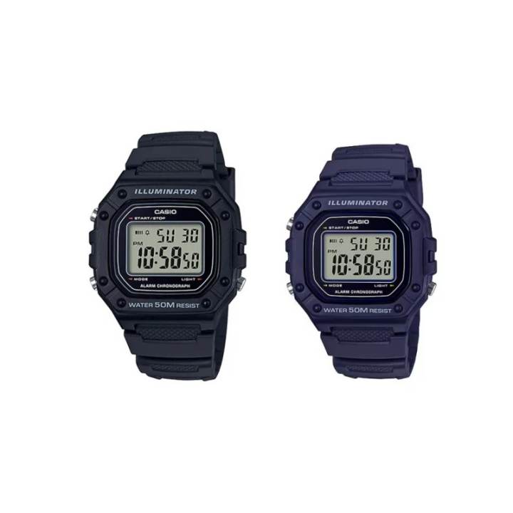 CASIO CASIO Quartz Movement Resin Strap Watch Unisex Black Dial