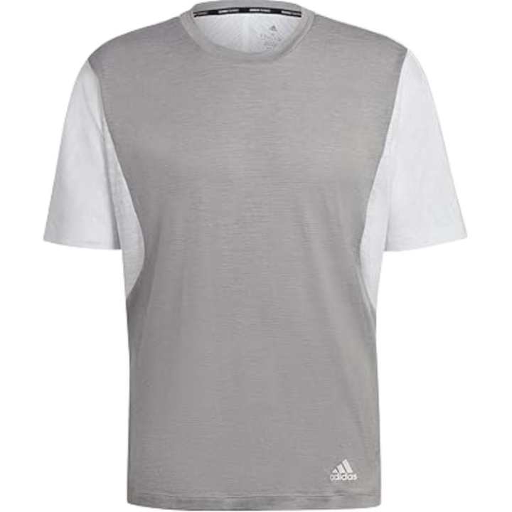 Adidas Adidas T Shirts Men's Gray White Crew Neck
