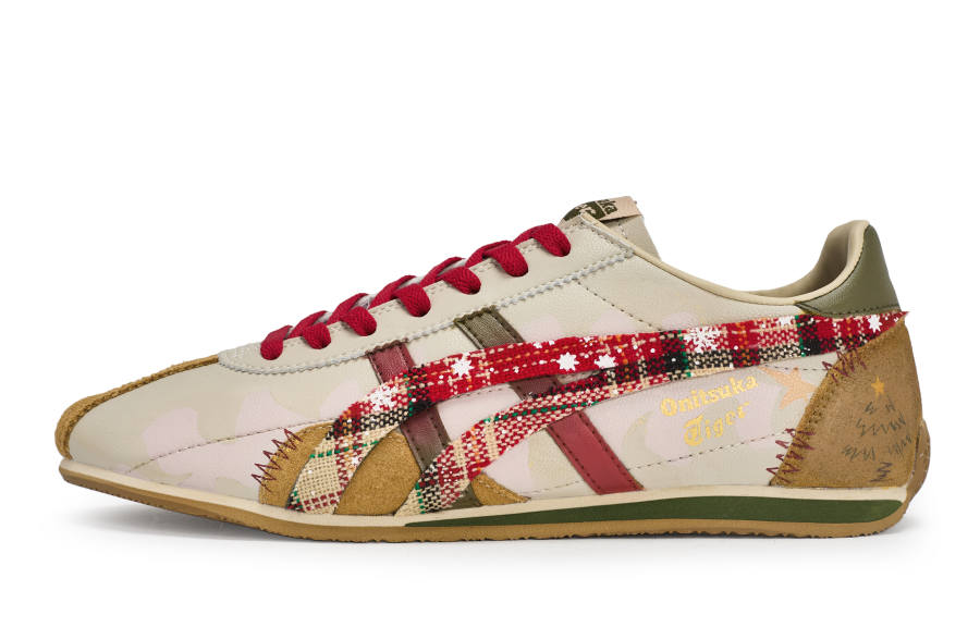 Onitsuka Tiger Runspark Low top Running Shoes Unisex Beige Brown Red Green
