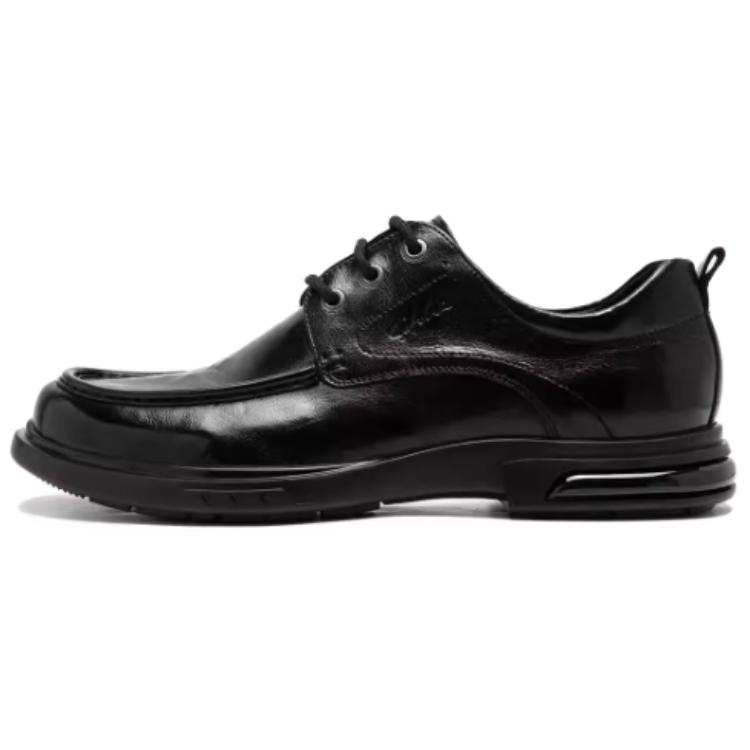 Satchi Top Grain Cow Leather Casual Shoes Men's Black