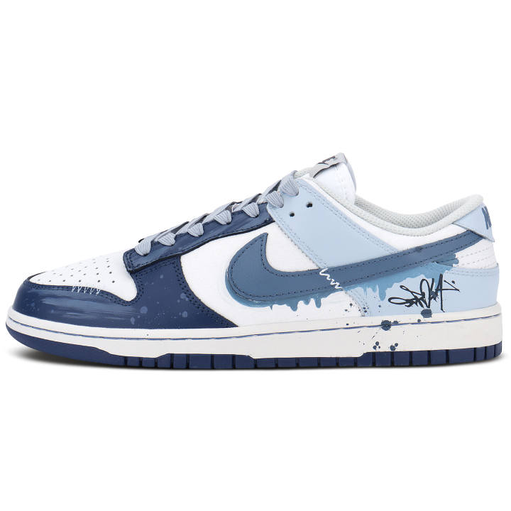 Nike Nike Dunk Low top Skateboard Shoes Men's Marine Blue