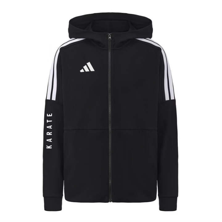 Adidas Adidas Jackets Unisex Black Hooded Moderate Multi Pocket Knitted