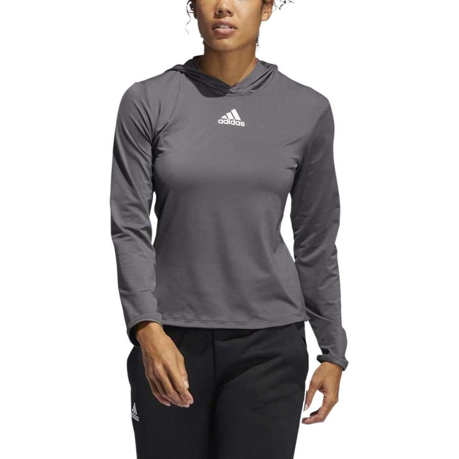 Adidas Adidas T Shirts Women's Dark Gray Hooded
