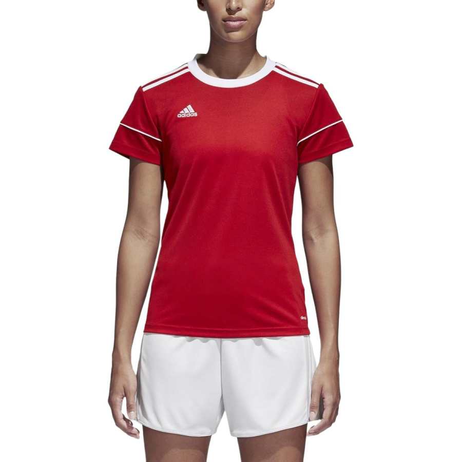 Adidas Adidas T Shirts Women's Red Crew Neck