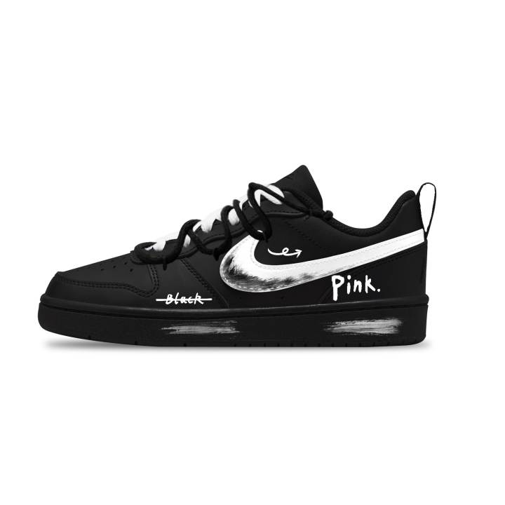 Nike Nike Court Borough Leather Slip Resistant, Abrasion Resistant, Breathable Low top Kids' Skateboarding Shoes Unisex