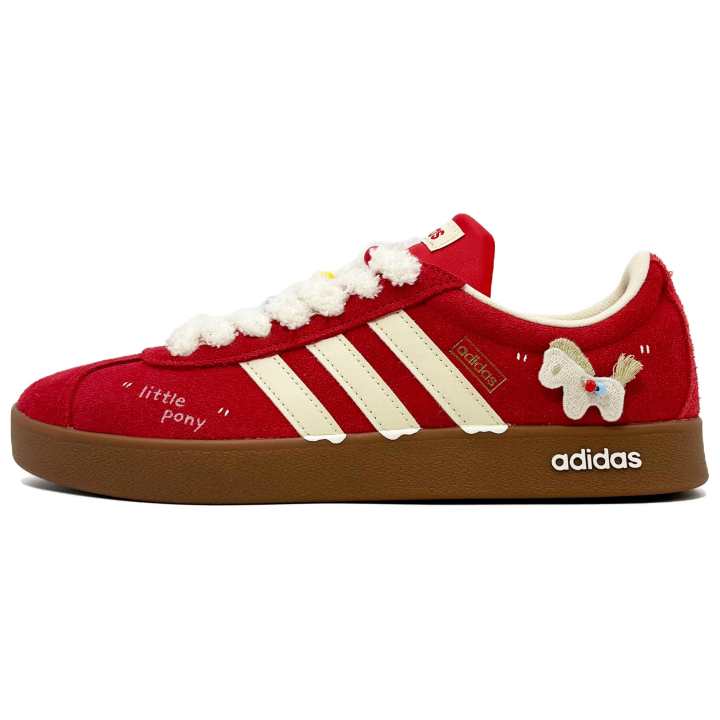 Adidas Adidas Vl Court Classic Low top Skateboard Shoes Unisex China Red