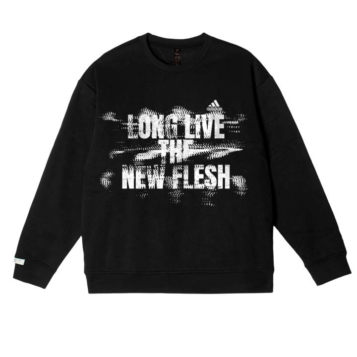 Adidas Adidas LABEL Sweatshirts Unisex Black Crew Neck Moderate Regular