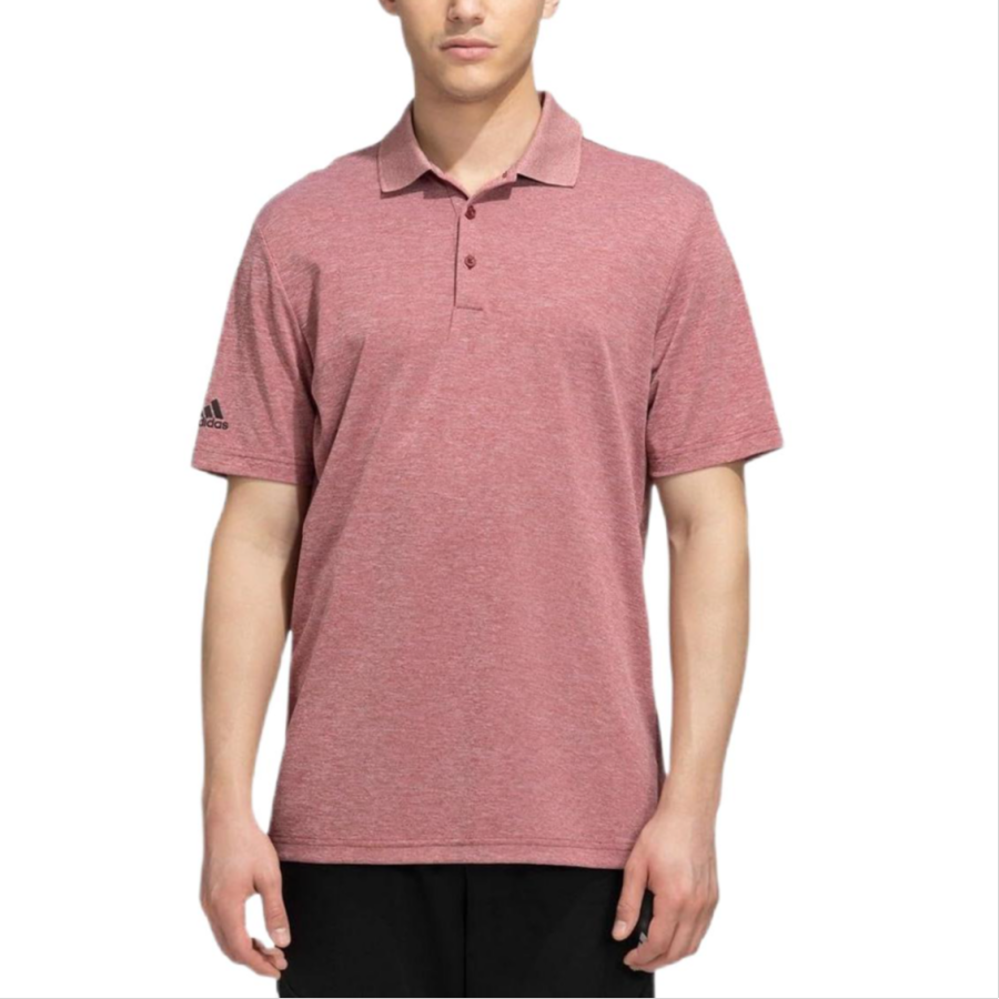 Adidas Adidas Polo Shirts Men's Burgundy Mixed Color Polo Collar Moderate Other