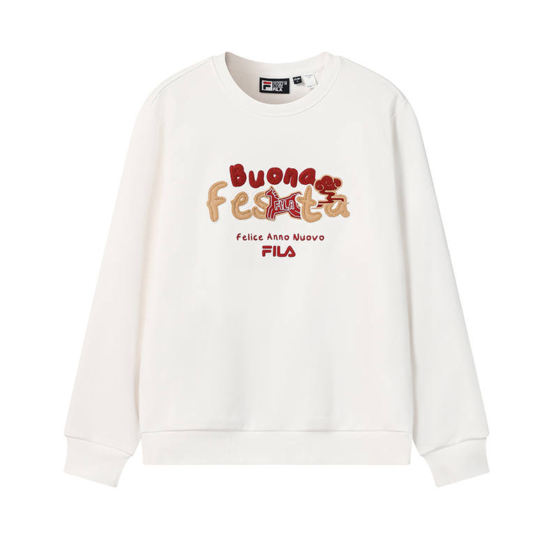 FILA CNY Sweatshirt Unisex Cloud White