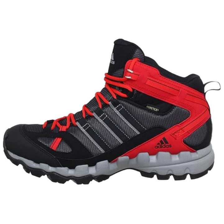 Adidas Adidas Waterproof Mid top Hiking Shoes Men's Gray Black Red