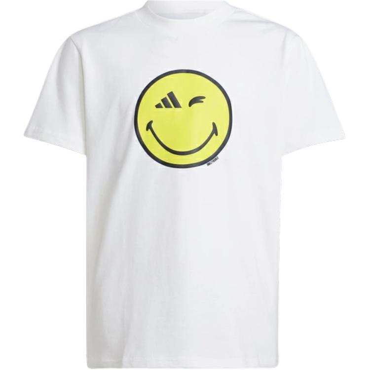 Adidas Adidas T Shirt Junior Casual Short Sleeve K Smiley Japan Version Kids'