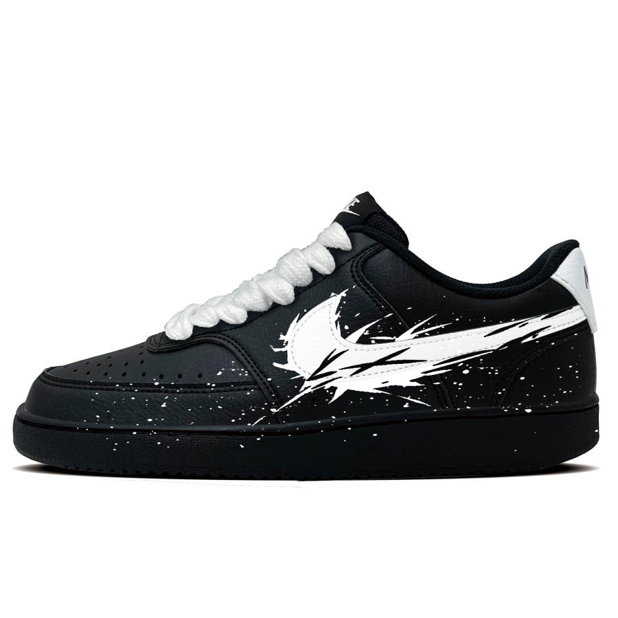 Nike Nike Court Vision 1 Gale Blade Abrasion Resistant Abrasion Resistant Low top Skateboard Shoes Men's Black White