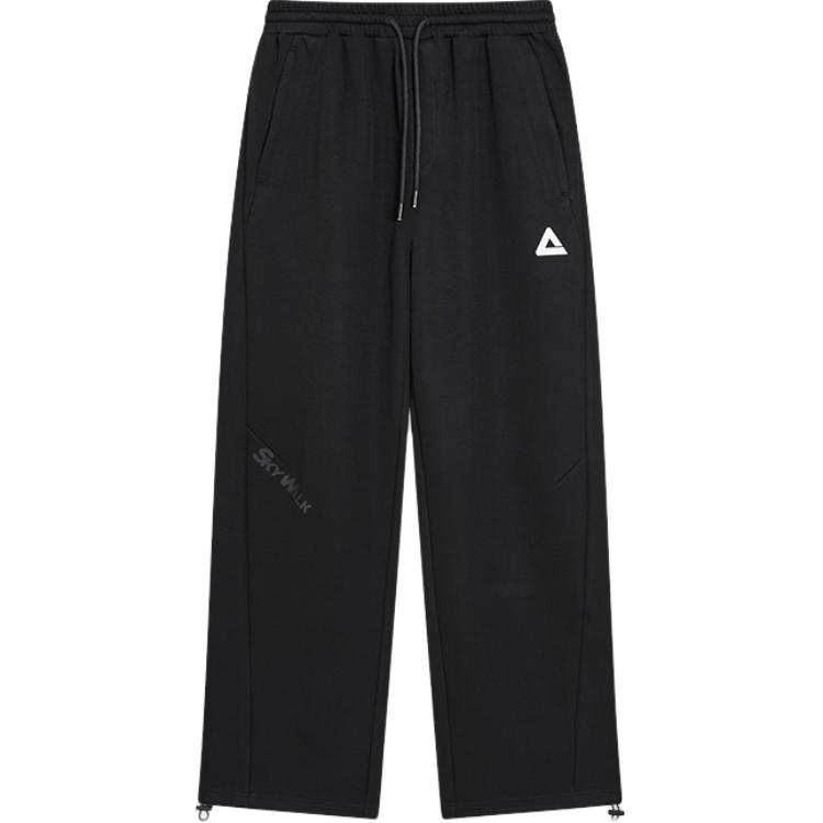 PEAK PEAK Casual Pants Men's Black Moderate Straight Fit Pants