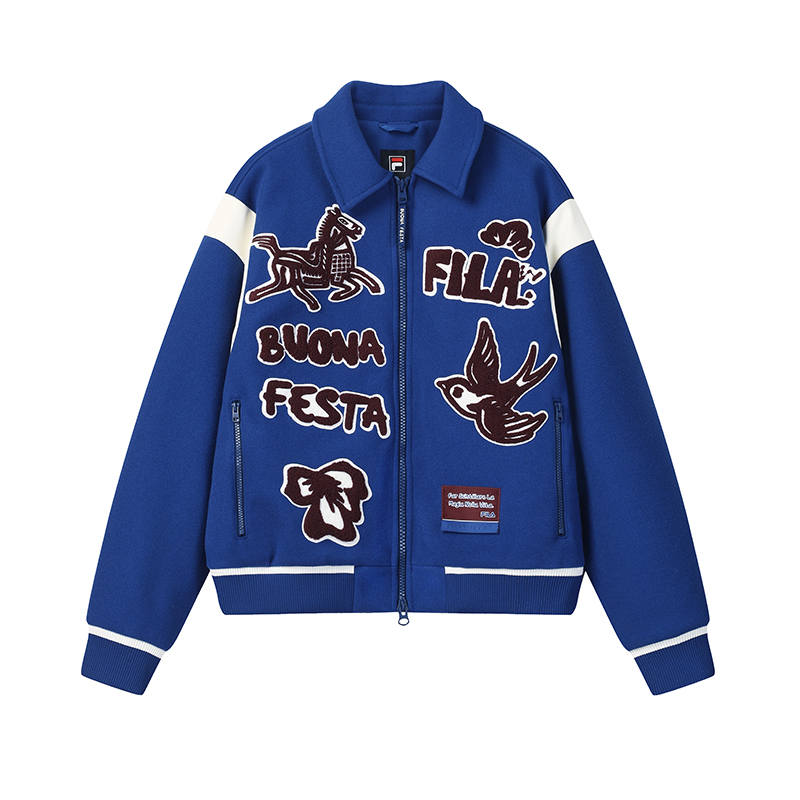 FILA CNY Puffer Jacket Unisex Monaco Blue