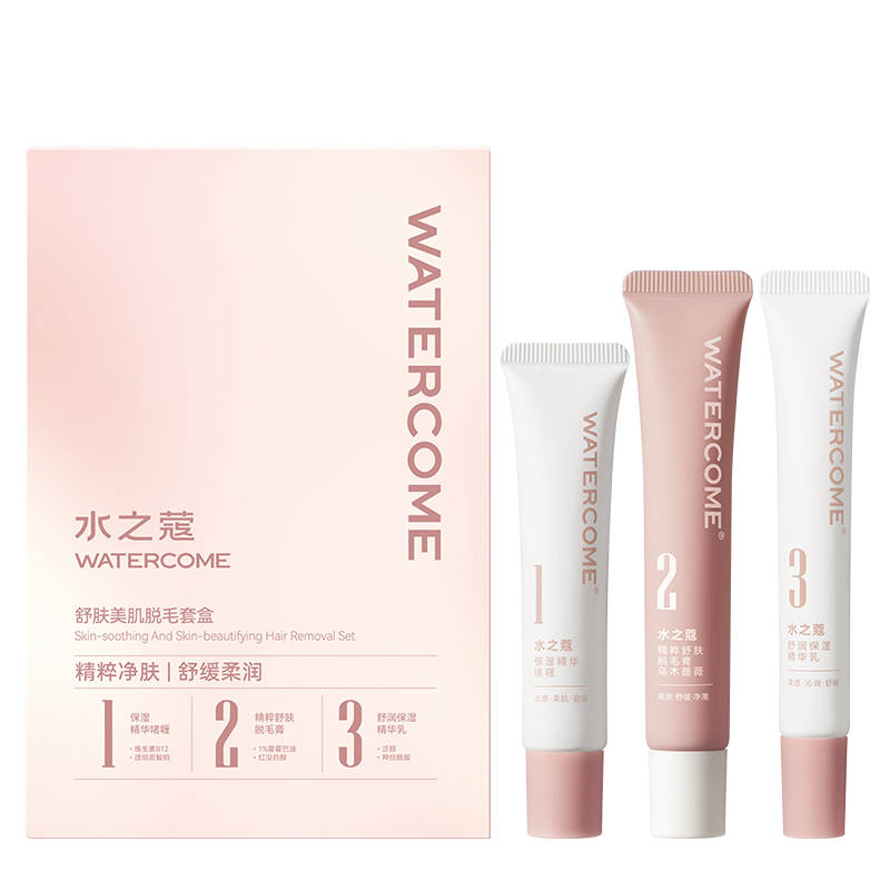WATERCOME Silky Tender Hair Removal Set Moisturizing And Soothing 15g+20g+10g