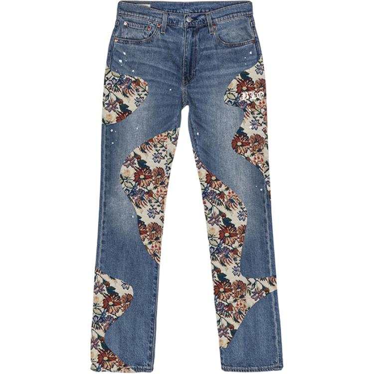 Levis Jeans Unisex Navy Blue Moderate Straight Fit Pants