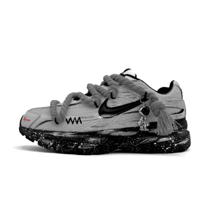 Nike Nike Initiator Cushioning Abrasion Resistant Cushioning, Wear Resistant Low top Running Shoes Unisex Gray
