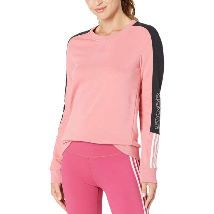 Adidas Adidas Sweatshirts Women's Mist Rose Crew Neck Moderate