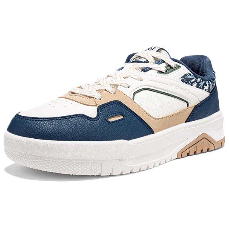 361° Abrasion Resistant Lightweight Wear resistant And Lightweight Low top Skateboard Shoes Men's White Blue