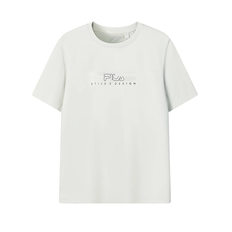 FILA WHITE T Shirt Men's Steam Gray