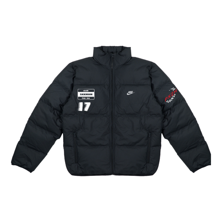 Nike Nike Down Jackets Unisex Black/White Stand Collar Moderate Puffer Jacket