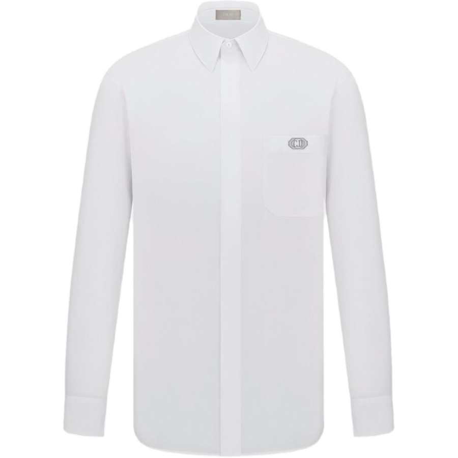 DIOR DIOR Shirts Men's White Lapel Moderate