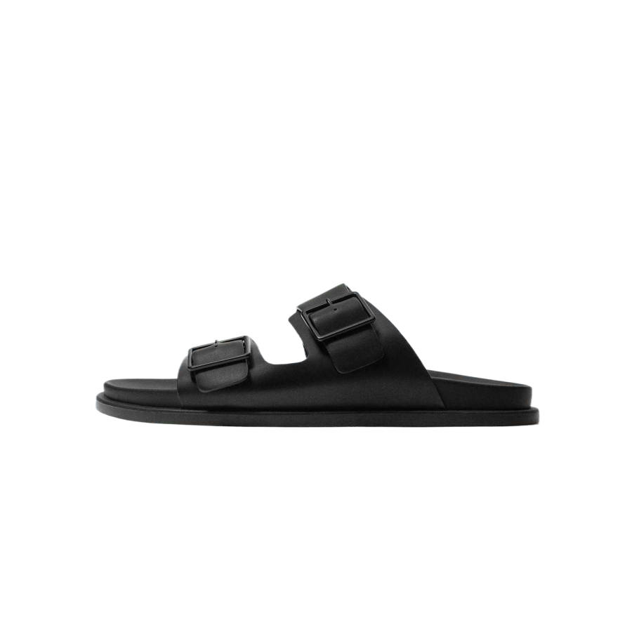 ZARA Plastic Birkenstock Shoes Men's Black