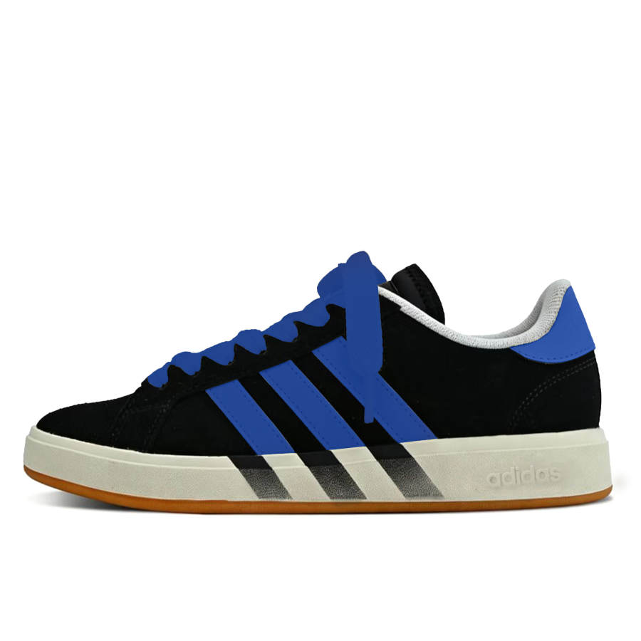 Adidas Adidas Grand Court Base 00s Dark Blue Mango Abrasion Resistant Abrasion Resistant Low top Skateboard Shoes Unisex