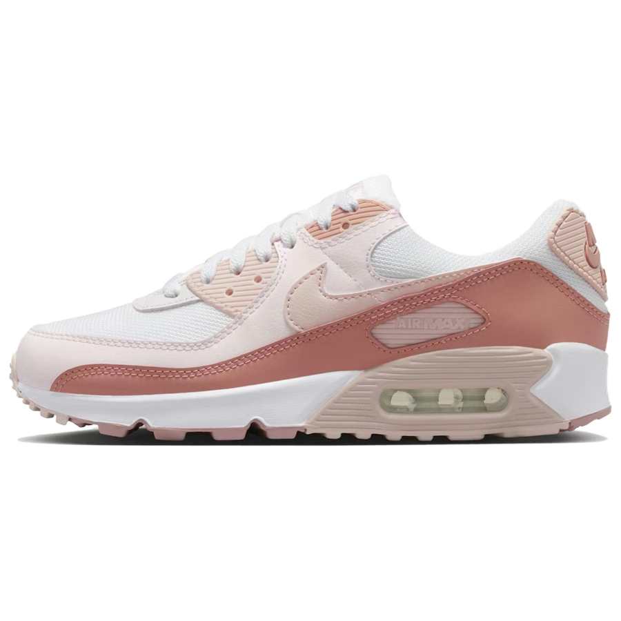 Nike Nike Air Max 90 Comfortable Running Shoes Women's Pearl Powder