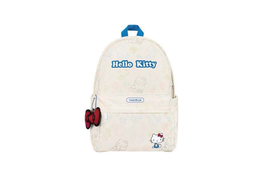 Sanrio Sanrio Hello Kitty Polyester Backpack Regular Women's Beige Yellow