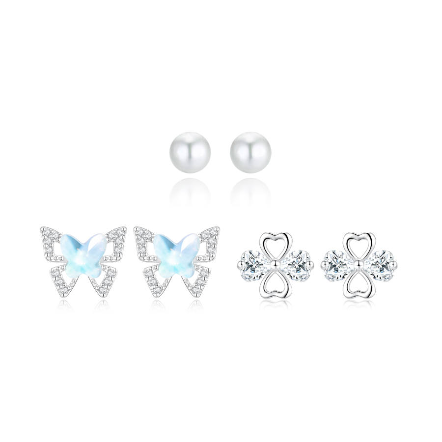 Barbie Synthetic Cubic Zirconia Alloy Resin Stud Earrings Women's
