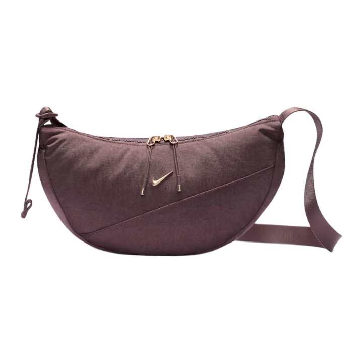 Nike Nike Aura Nylon Crossbody Bags Unisex Purple & Light Transparent Gold