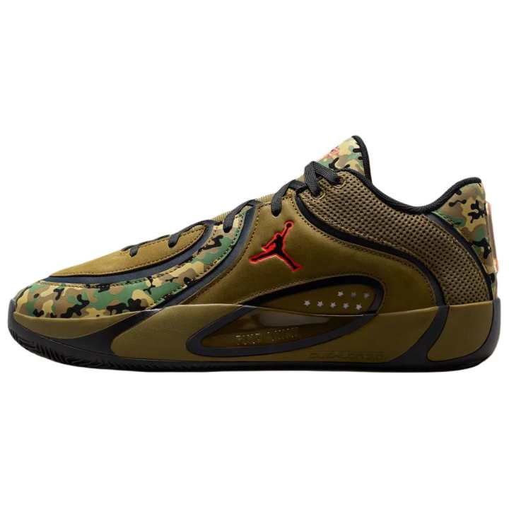 Jordan Jordan Tatum 4 Support Basketball Shoes Unisex Black Green