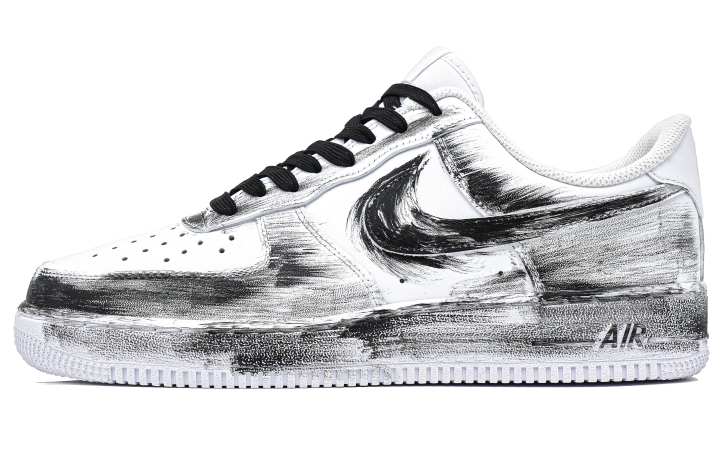 Nike Nike Air Force 1 Graffiti Trajectory Lightweight Breathable Lightweight And Breathable Low top Skateboard Shoes Unisex