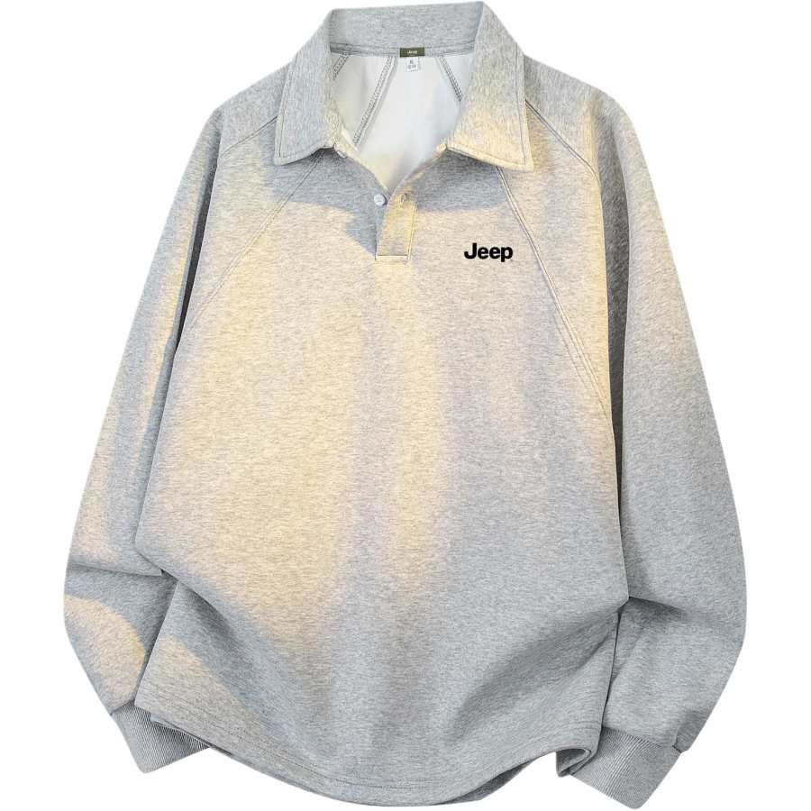 Jeep Jeep Sweatshirts Unisex Lapel Moderate Regular