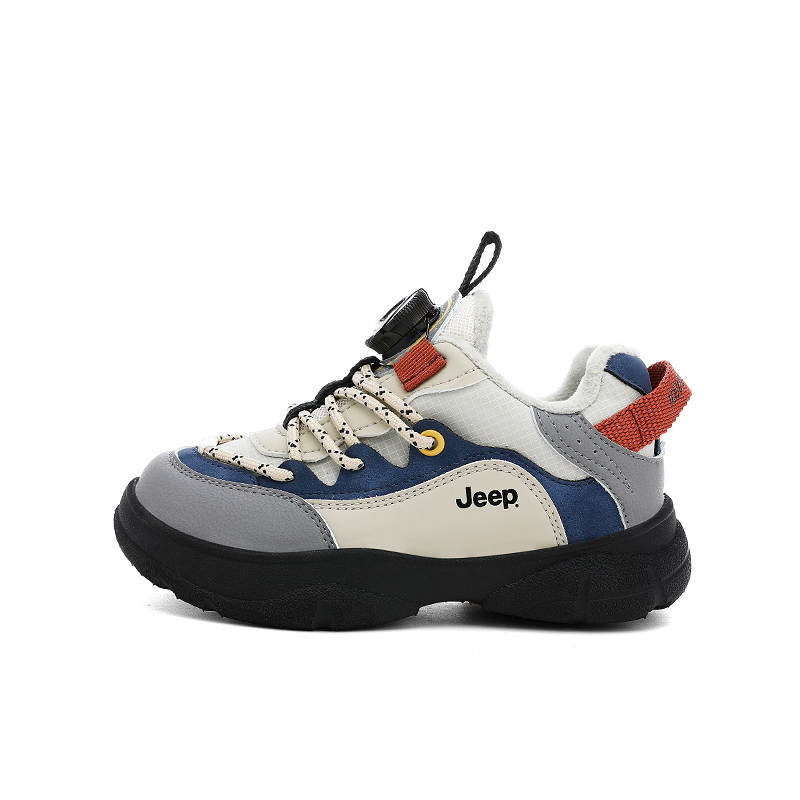 Jeep Low top Running Shoes Royal Blue/Khaki Brown Kids'
