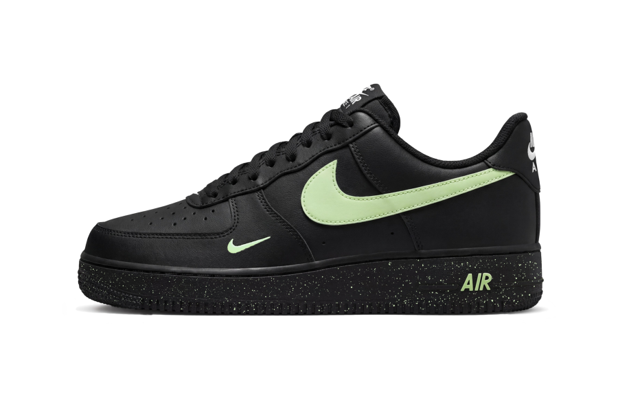 Nike Nike Air Force 1 Lv8 Neon Green Leather Cushioning Abrasion Resistant Slip Resistant Low top Skateboard Shoes Men's