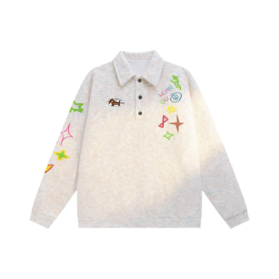HUANQIU Knitwear Unisex Lapel Thickened Other