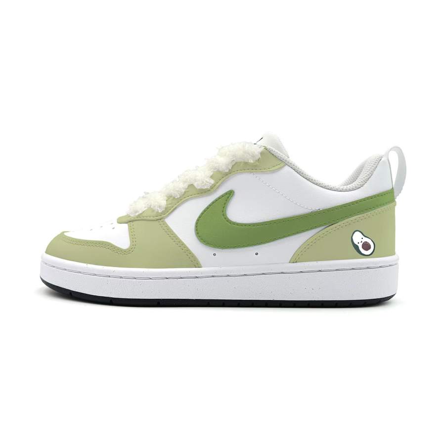 Nike Nike Court Borough Avocado Foam Synthetic Leather Abrasion Resistant Low top Skateboard Shoes Unisex Blue