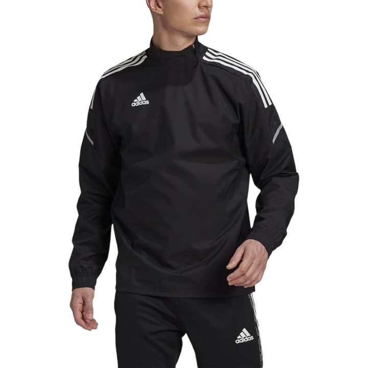 Adidas Adidas Sweatshirts Men's Black Stand Collar Moderate