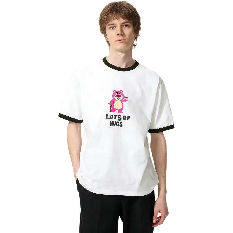 UNIQLO T Shirts Unisex 00 White Crew Neck Moderate Straight Fit