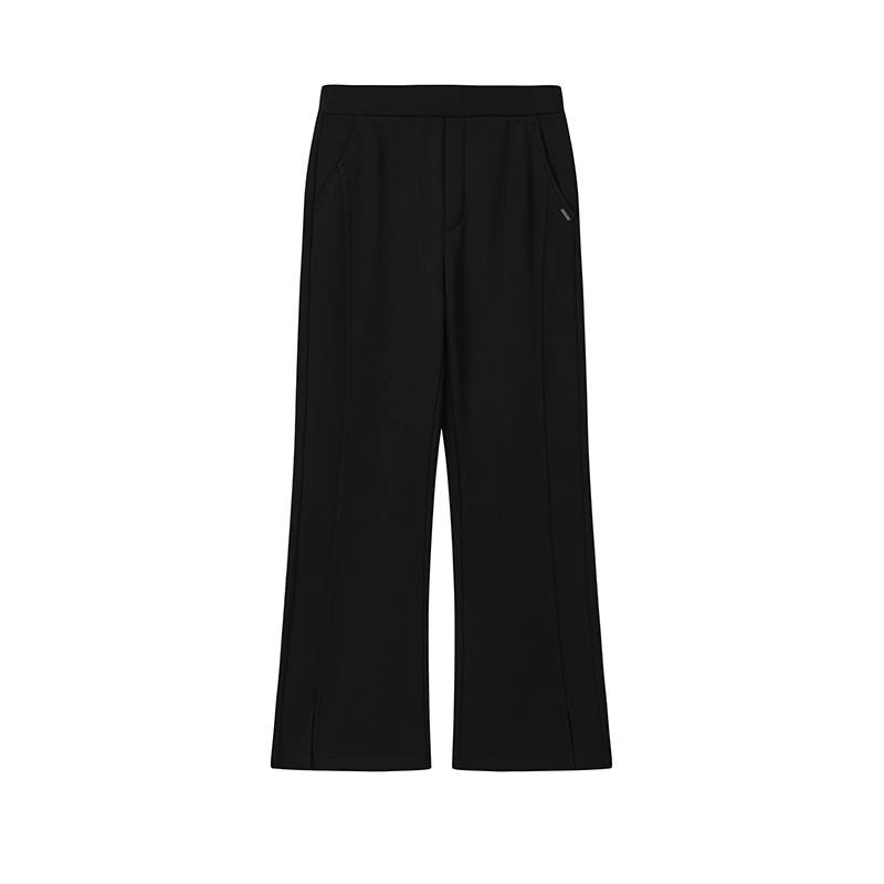 FILA WHITE Knitted Sweatpants Women's Jet Black