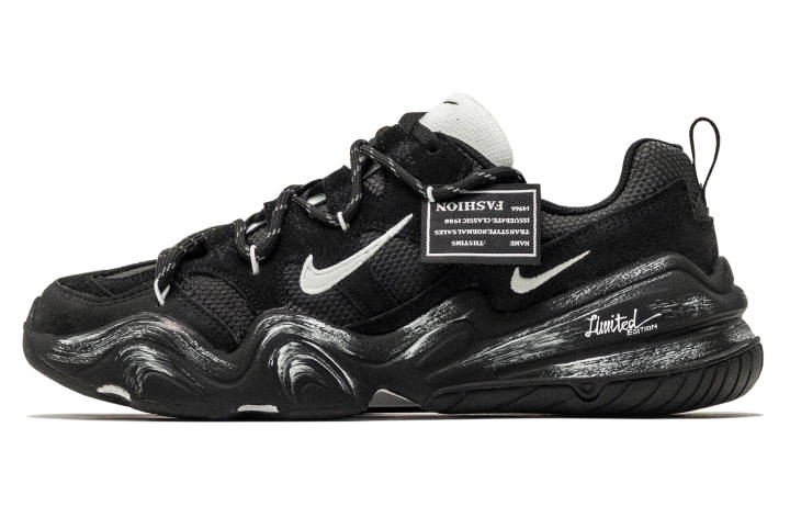 Nike Nike Tech Hera Dark Night Iron Abrasion Resistant Abrasion Resistant Low top Casual Shoes Men's Black
