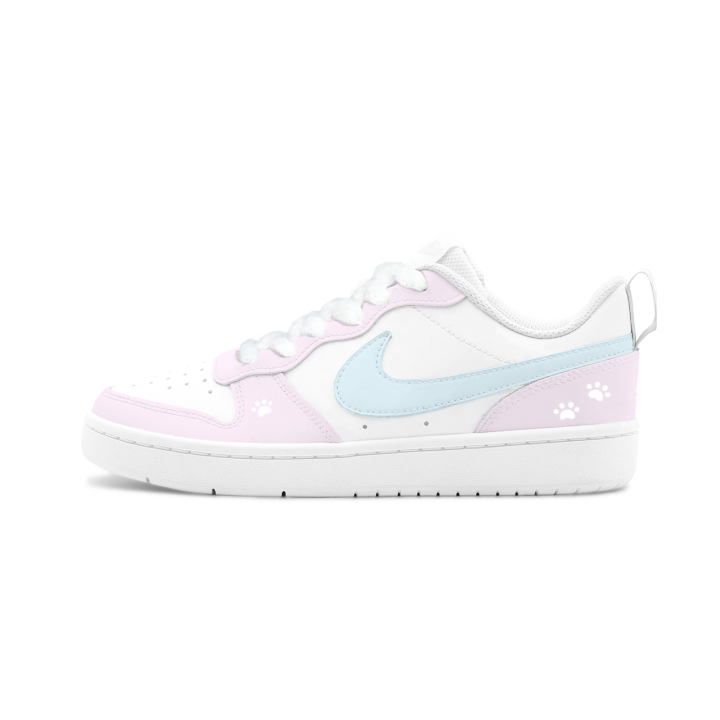 Nike Nike Court Borough 2 HEY Pink Mist Slip Resistant Cushioning Height Increasing