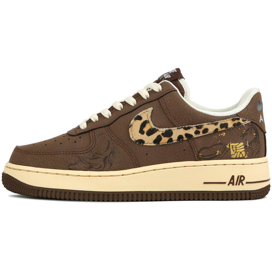Nike Nike Air Force 1 Cushioning Slip Resistant Cushioning Slip Resistant Low top Skateboard Shoes Unisex Brown