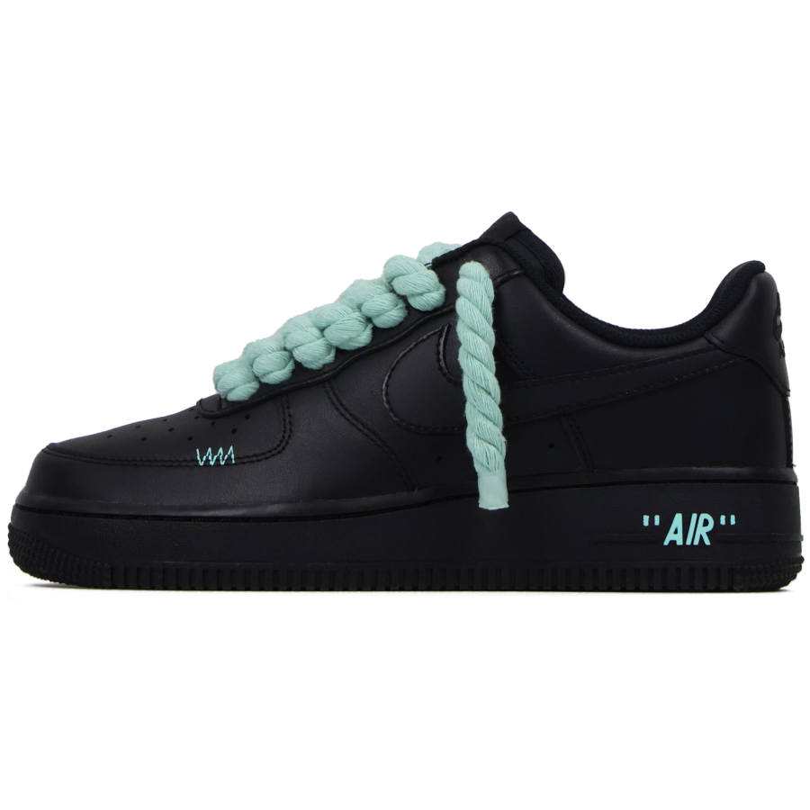 Nike Nike Air Force 1 Abrasion Resistant Abrasion Resistant Low top Skateboard Shoes Unisex Black Green